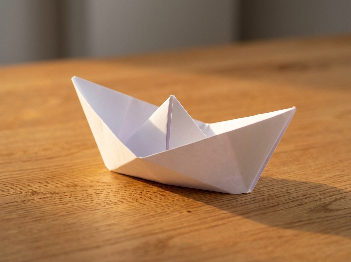 Papierschiff basteln